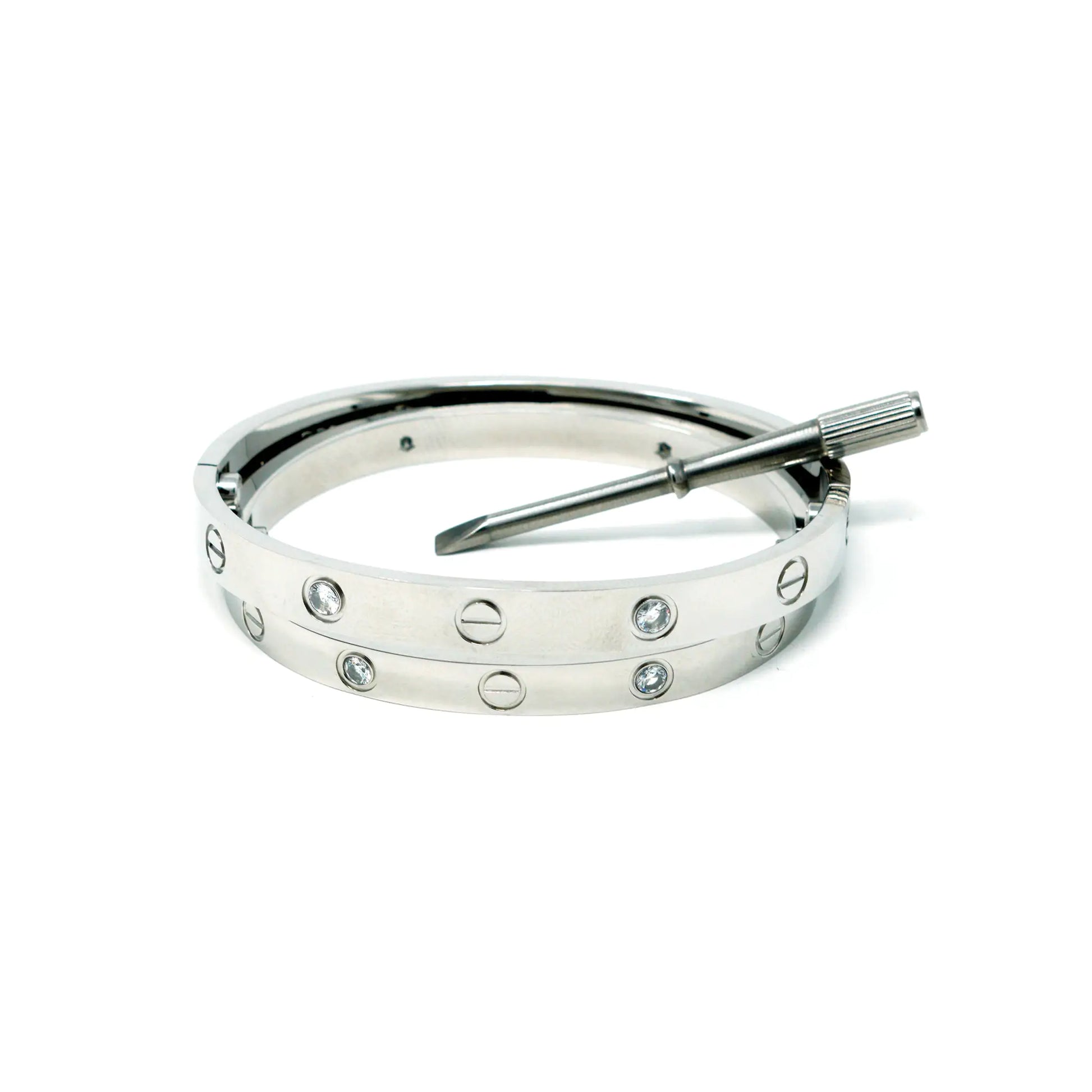 Love Bracelet I LOVE YOU Cuff sale in Silver D093